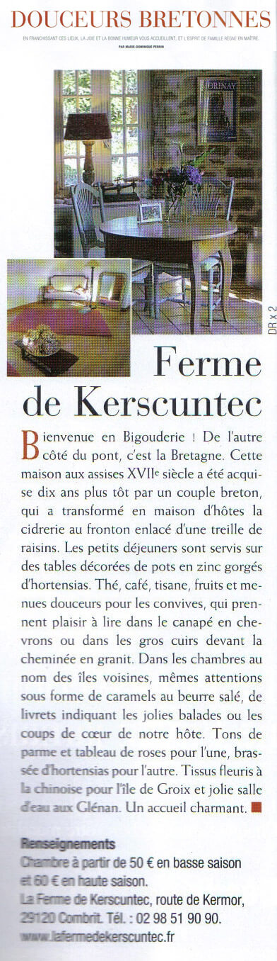 la ferme de kerscuntec douceurs bretonnes