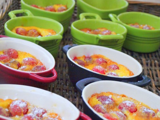 clafoutis de cerises au petit-déjeuner