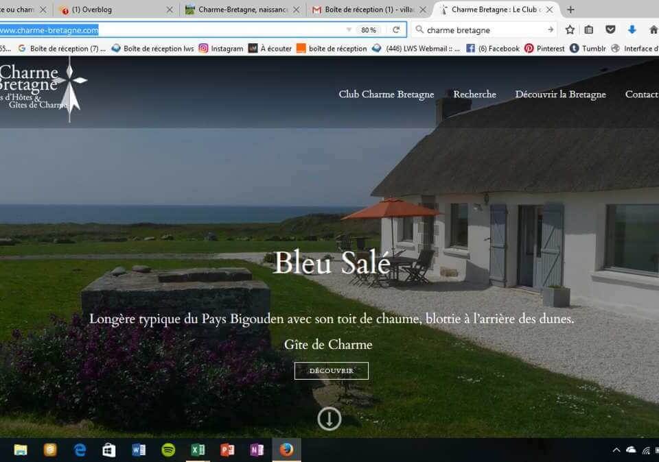 Site web de Charme Bretagne